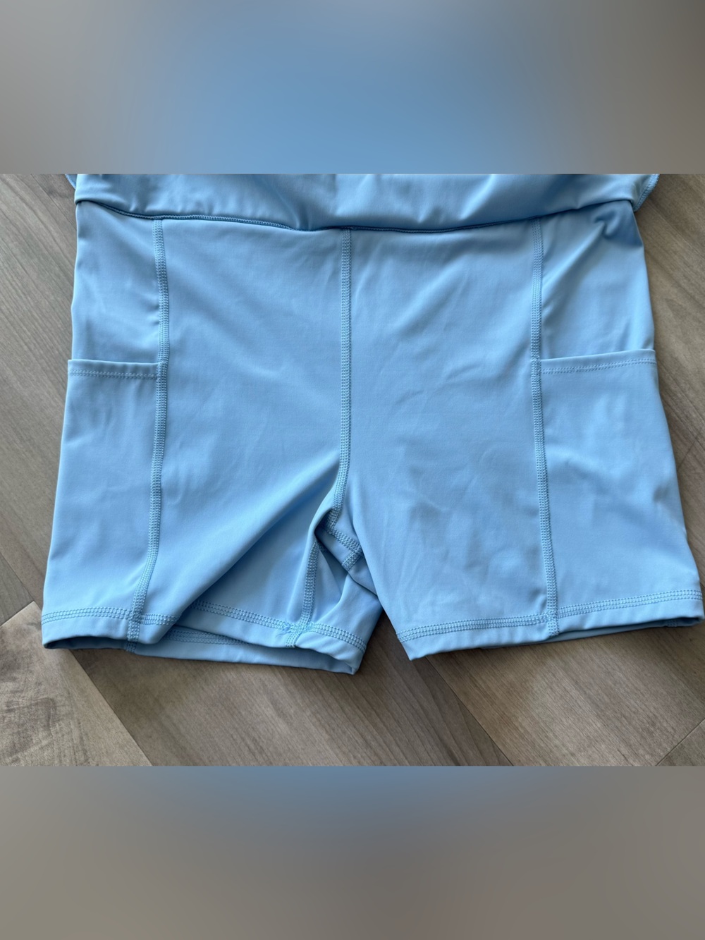 JoyLab Sky Blue Athletic Dress with Built-In Shorts - Picture 7 of 7